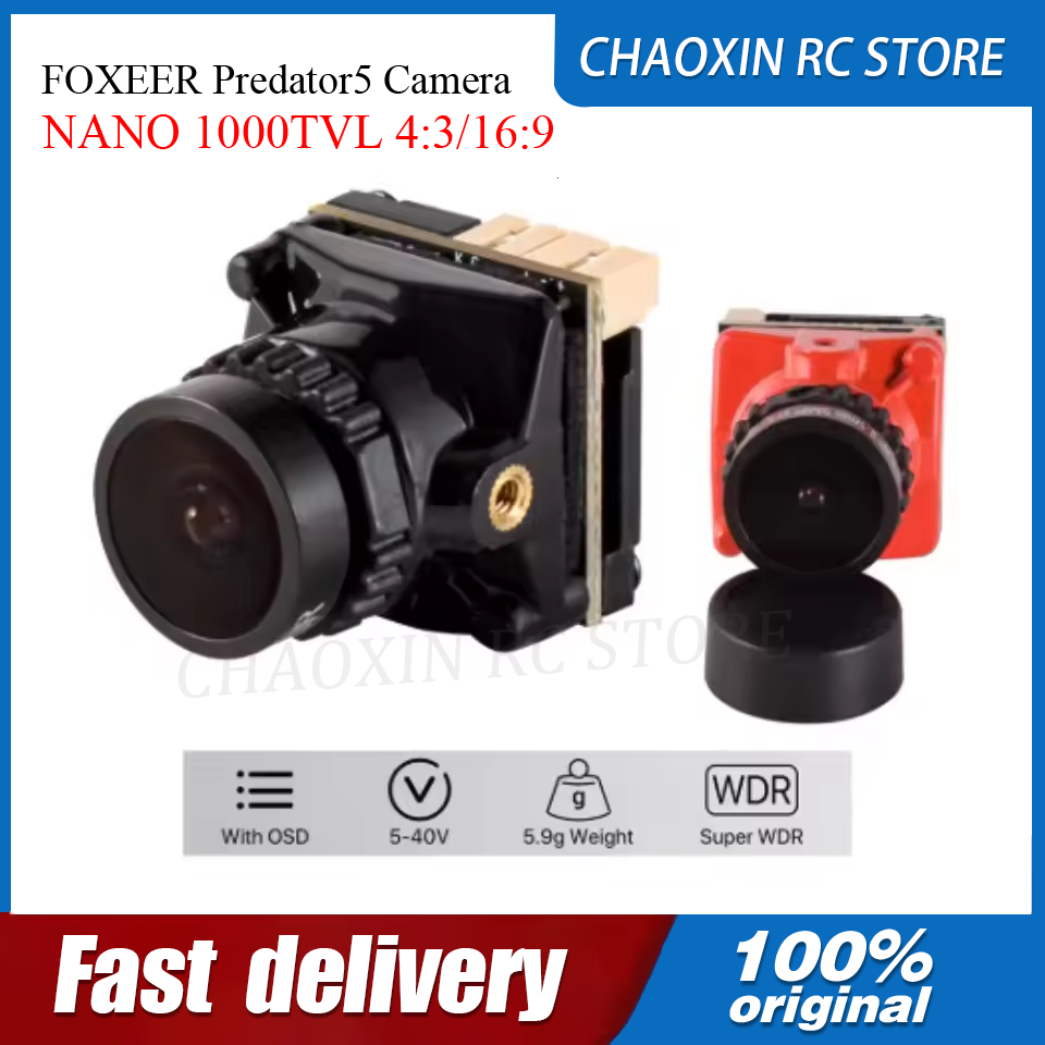 Drone Racing Camera - Cámara FOXEER Predator5 NANO 1000TVL 4:3/16:9
